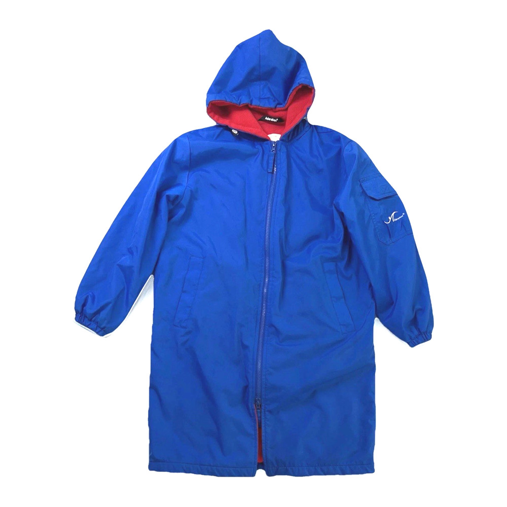 Adoretex Youth Unisex Faux Fur Lining Swim Parka XL Blue Red Fleece Lining Hood